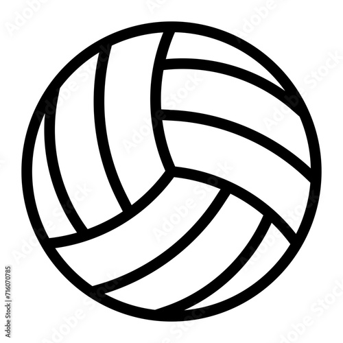 volleyball line icon photo