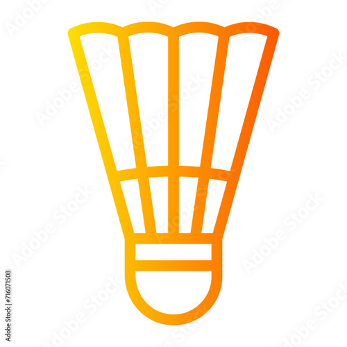 shuttlecock gradient icon
