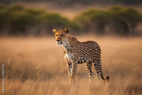 photo realistic fierce omnivorous animal in nature