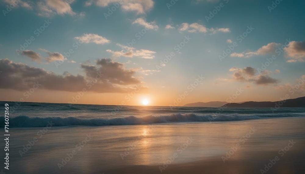 Cool Ocean Breeze, a background with the serene colors of the ocean meeting the sky Cool Ocean Breeze, a background with the serene colors of the ocean meeting the sky