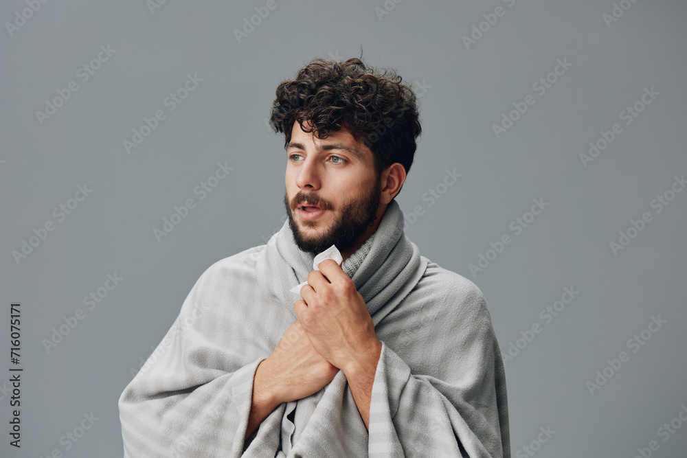 Young man caucasian attractive white beard portrait model handsome person adult background guy Young man caucasian attractive white beard portrait model handsome person adult background guy
