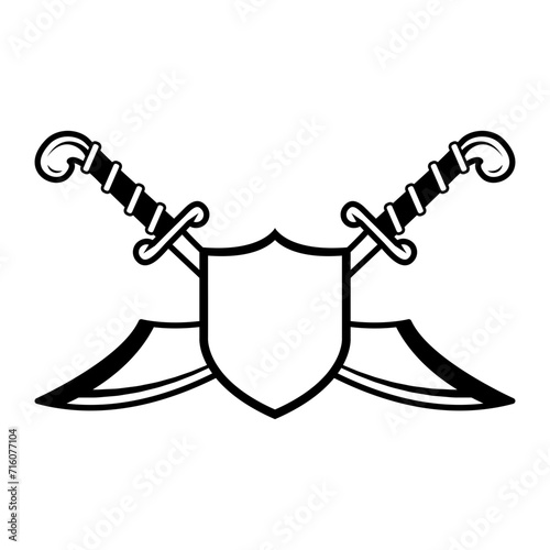 ancient sword, logo monogram                                                                                                                                                       
