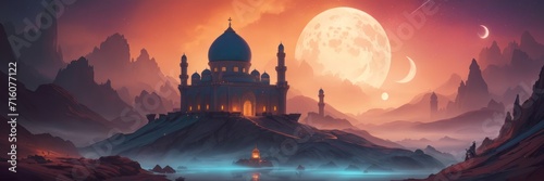 Obraz na plátně ramadan background or background ramadhan