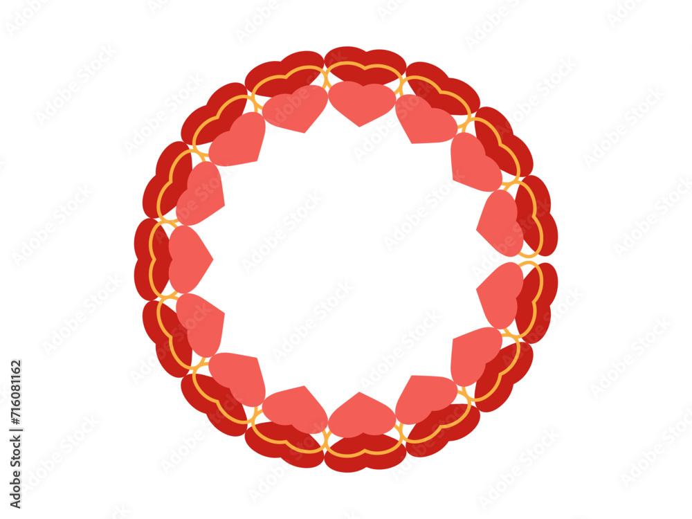 Obraz premium Heart Frame Background Valentine Day 