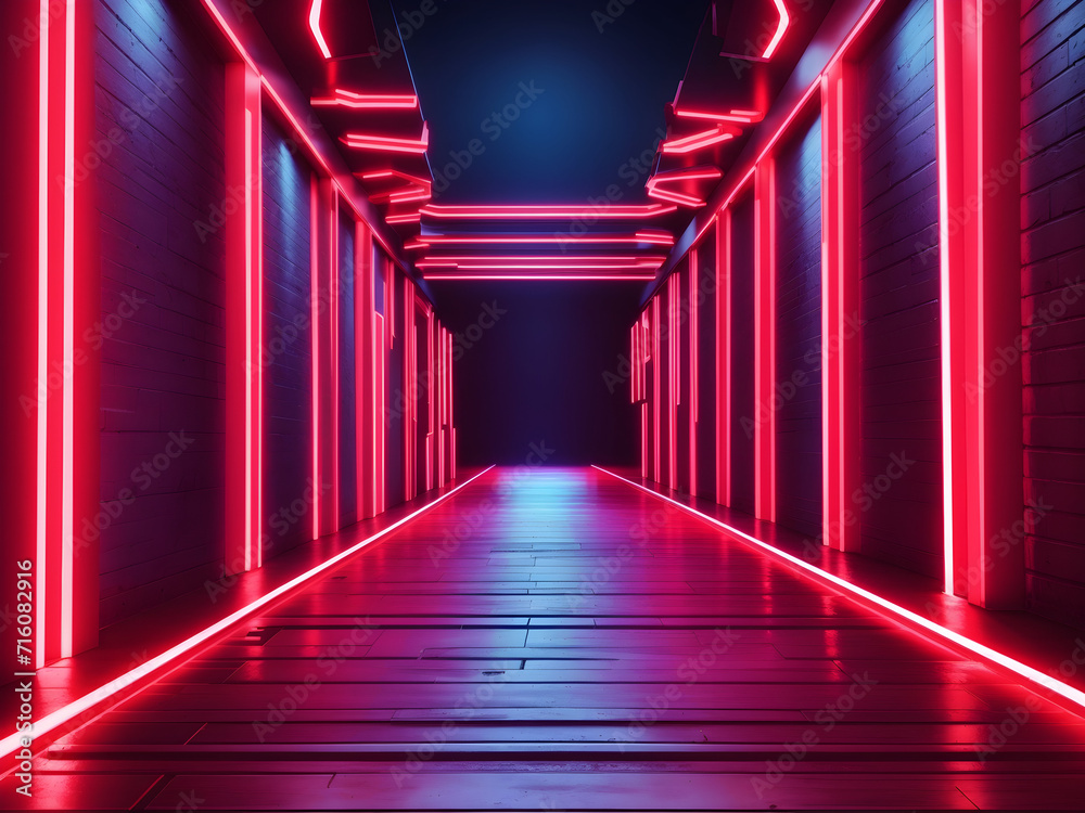 Fototapeta premium Abstract neon colorful background