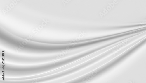 Abstract white fabric texture background, soft wave background. High quality photo