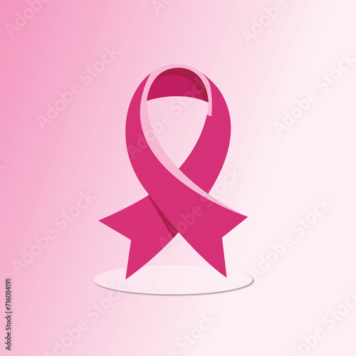 vector breast cancer awareness pink ribbon design