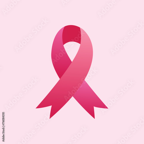 vector breast cancer awareness pink ribbon design