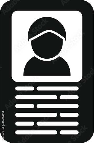 Trade new cv icon simple vector. Worker personnel. New business staff
