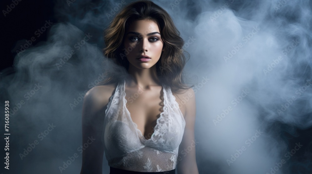 Subtle smoke incorporating a hint of smoke into fashion photography for a subtle yet striking effect.
