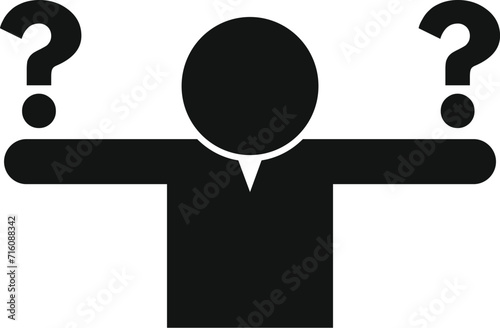 Human choice icon simple vector. Report grid business. Brain reveal