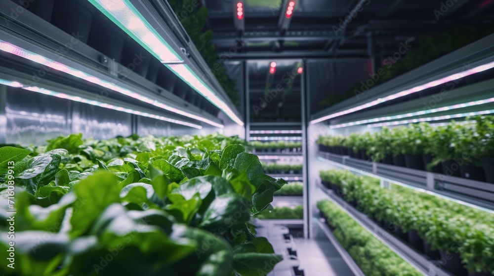 High-Tech Vertical Farm Optimized by AI for Sustainability High-Tech Vertical Farm Optimized by AI for Sustainability