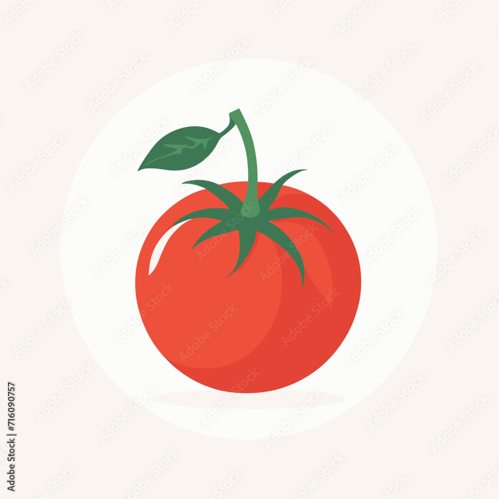 Red tomato illustration vector design Red tomato illustration vector design