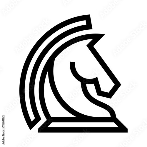 Horse Head Vector Logo Design Template