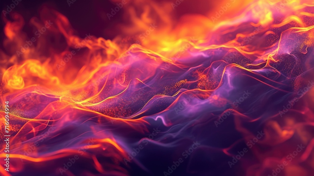 Sythn Wave Pattern With its bold and dynamic portrayal of fiery synth waves this abstract ...