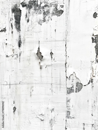 White wheatpaste street poster style texture background, clean, paper 