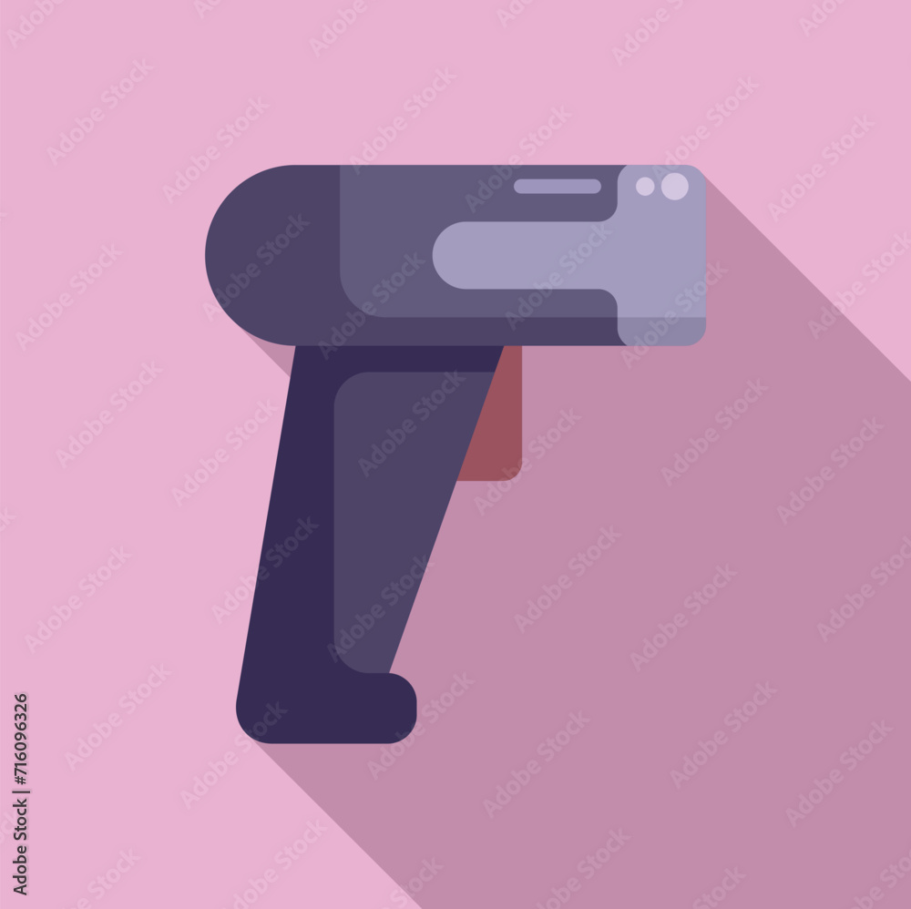 Handle scanner smart icon flat vector. Sign design city. Device cellular Handle scanner smart icon flat vector. Sign design city. Device cellular