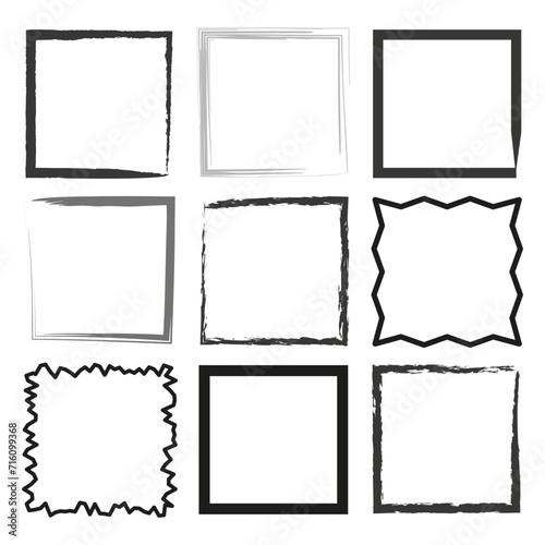 Rectangular frame. Creative backgrounds for tags, labels, cards. Vector illustration. EPS 10.