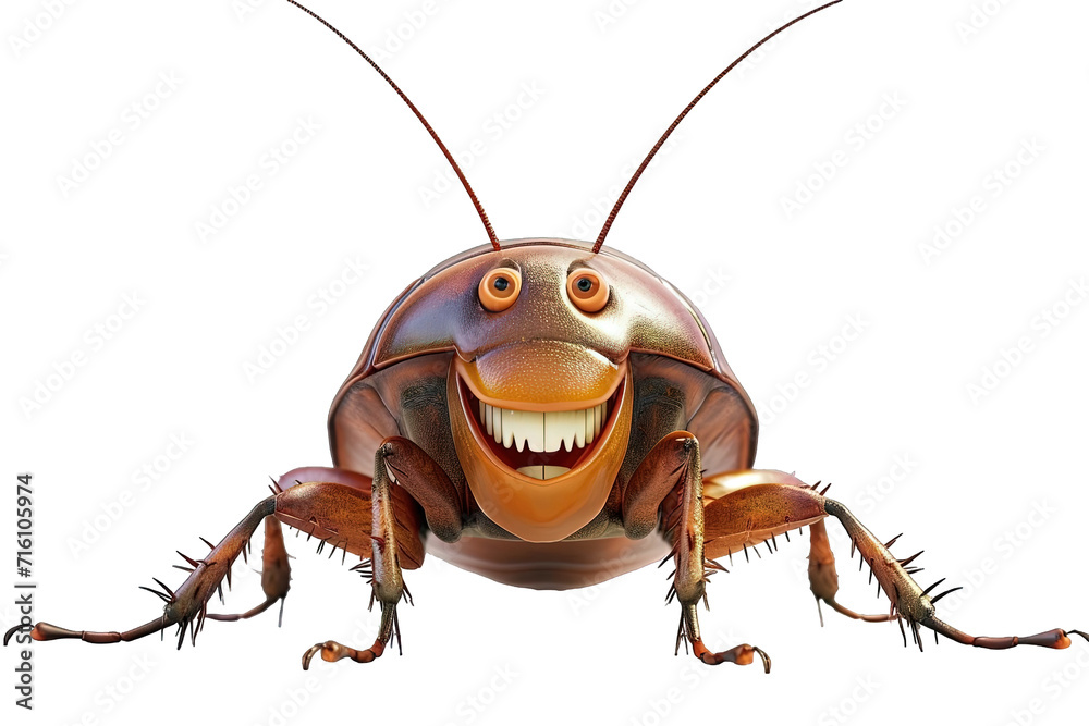 Cartoon Cockroach Isolated Cartoon Cockroach Isolated