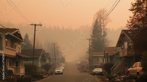 Wildfire smoke transforms peaceful community into a disaster zone