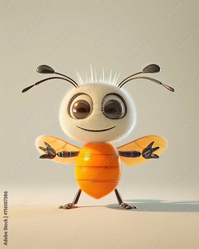 Obraz premium Insect Cartoon Character