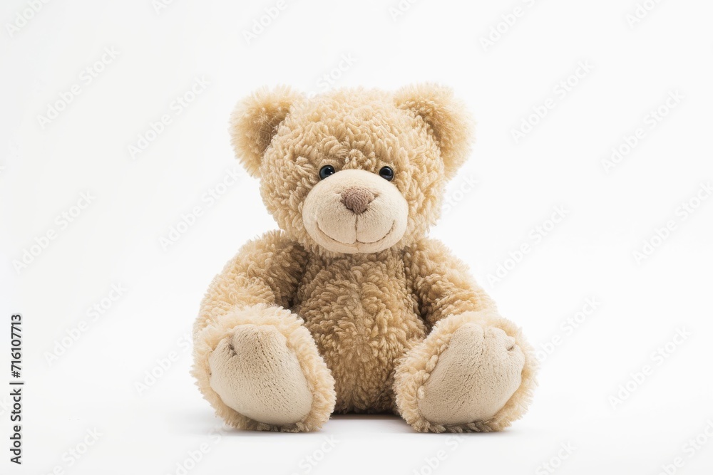 White background cute teddy bear