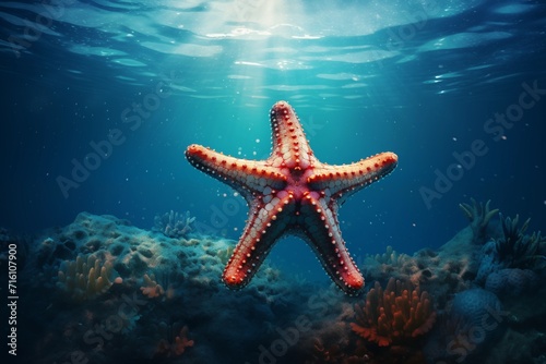 starfish in the sea © gomgom