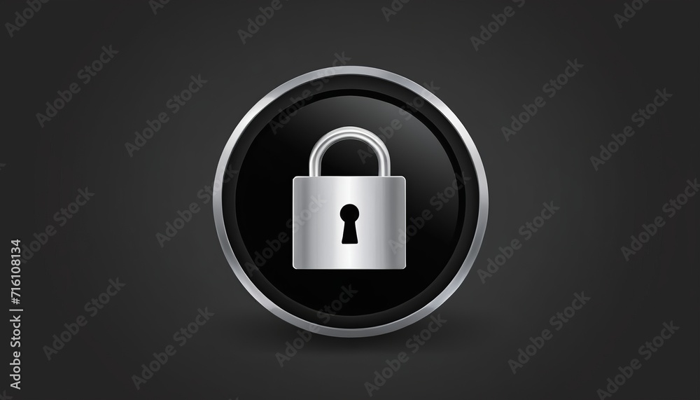 Elegant Lock Icon for Vector Designs Elegant Lock Icon for Vector Designs