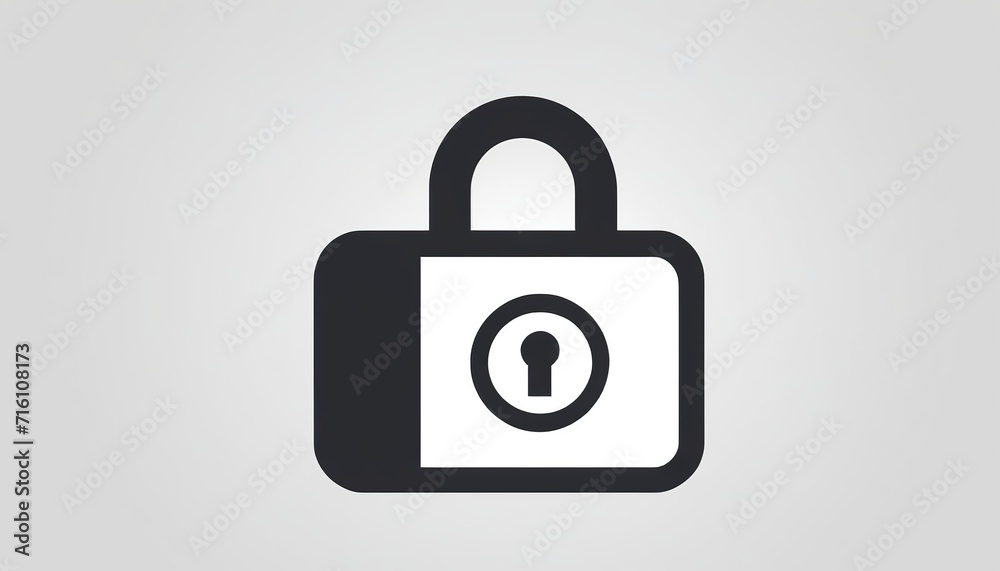 Creative Vector Art of a Lock Icon Creative Vector Art of a Lock Icon