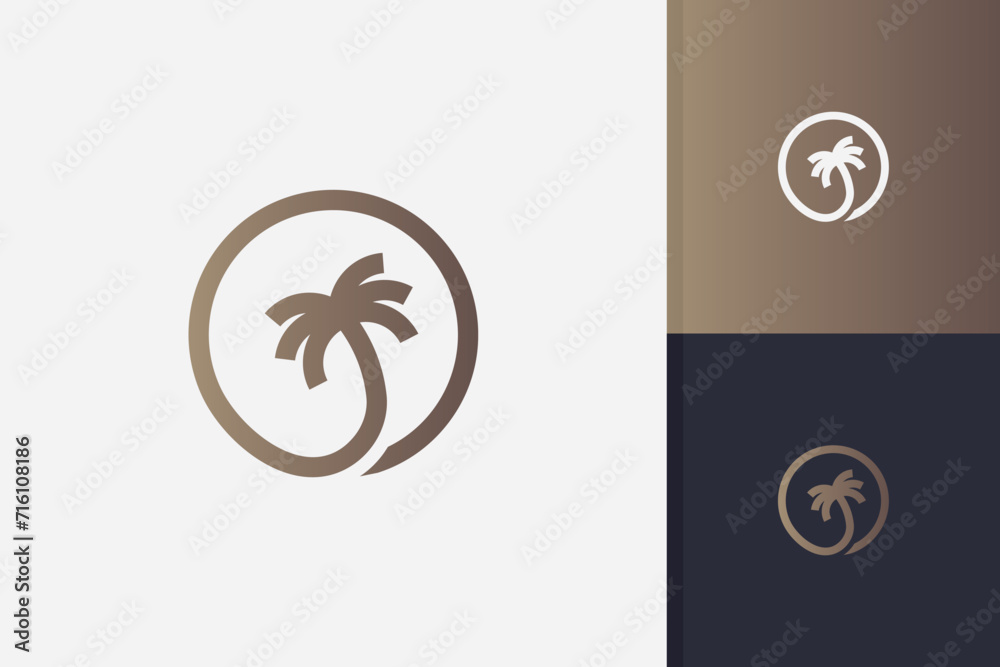 palm tree logo design vector template palm tree logo design vector template