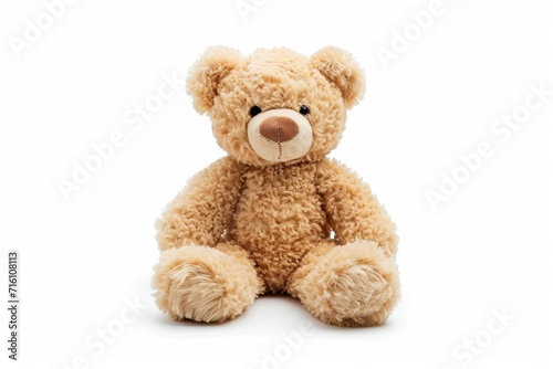White background toy teddy bear isolated