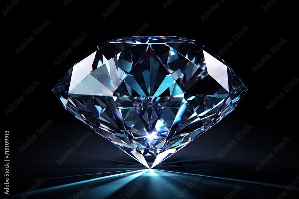 Shimmering gem on dark backdrop Shimmering gem on dark backdrop