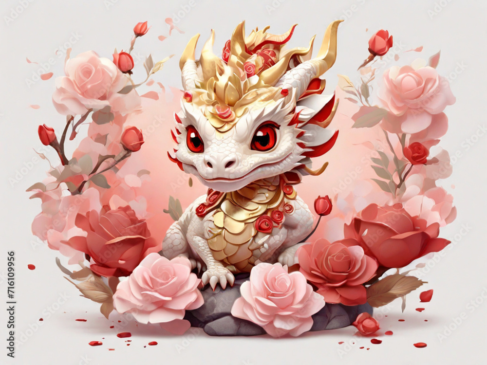 AI Generates Chinese Happy New Years With Baby Dragon