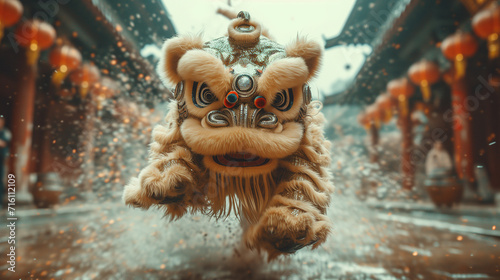 Lion Dance in Action photo