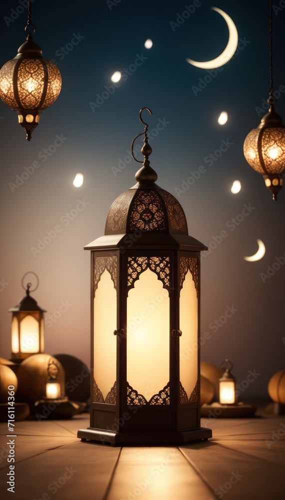 Obraz premium Ramadhan background or design ramadhan