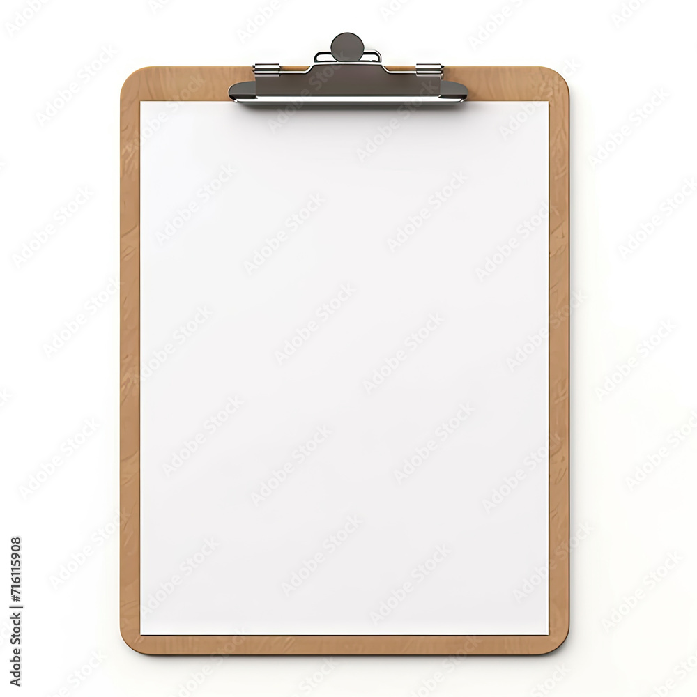blank paper clipboard isolated on white background blank paper clipboard isolated on white background