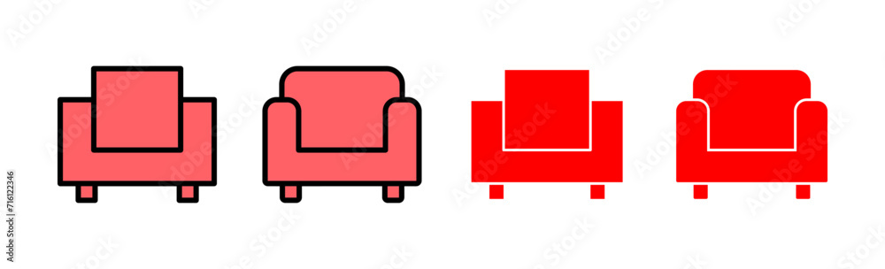 Sofa icon set illustration. sofa sign and symbol. furniture icon Sofa icon set illustration. sofa sign and symbol. furniture icon