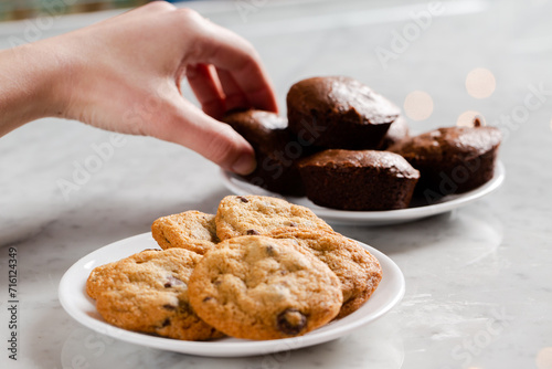 Sneaky hand tryna steal brownies! photo