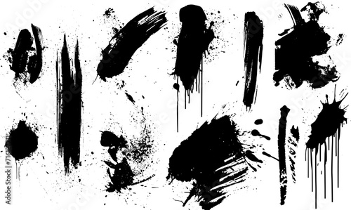 Set of grunge banners.Grunge backgrounds