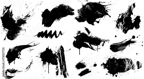Set of grunge banners.Grunge backgrounds