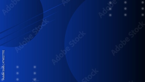 Elegant blue abstract background with line and circle