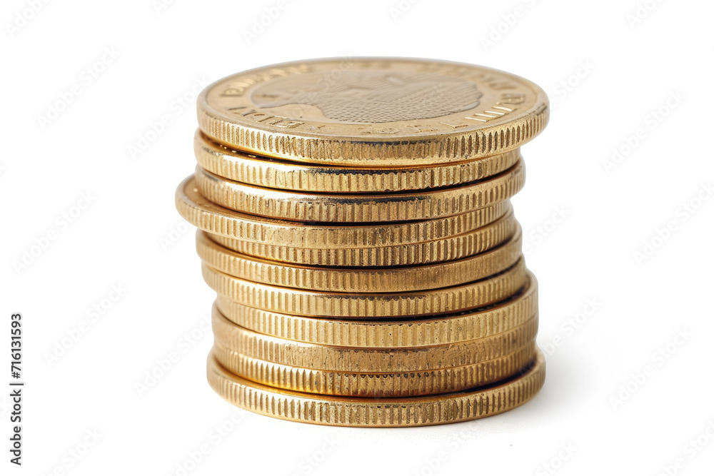 A stack  golden coins