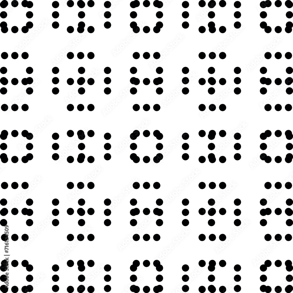 Many dots line up and form different shapes Many dots line up and form different shapes
