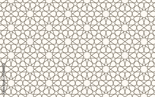 arabic pattern design islamic motif background vector