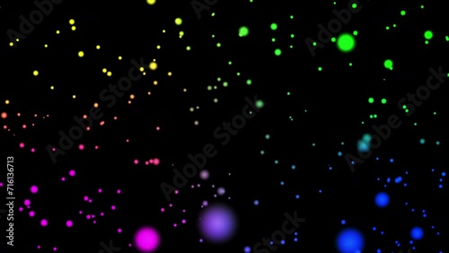 Multicolor animation particle digital background