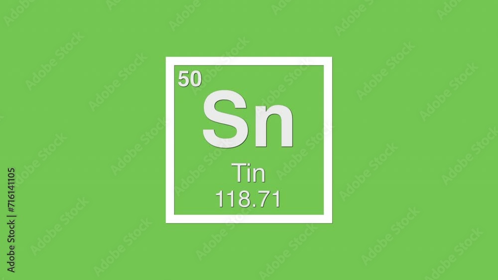 50 tin sn white title element graphic periodic table chroma green screen 50 tin sn white title element graphic periodic table chroma green screen
