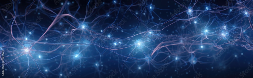 Abstract background. Neurons also known as neurones or nerve cells. Neural networks, artificial intelligence.