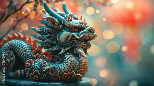 chinese new year, dragon, ceramic 2024, 