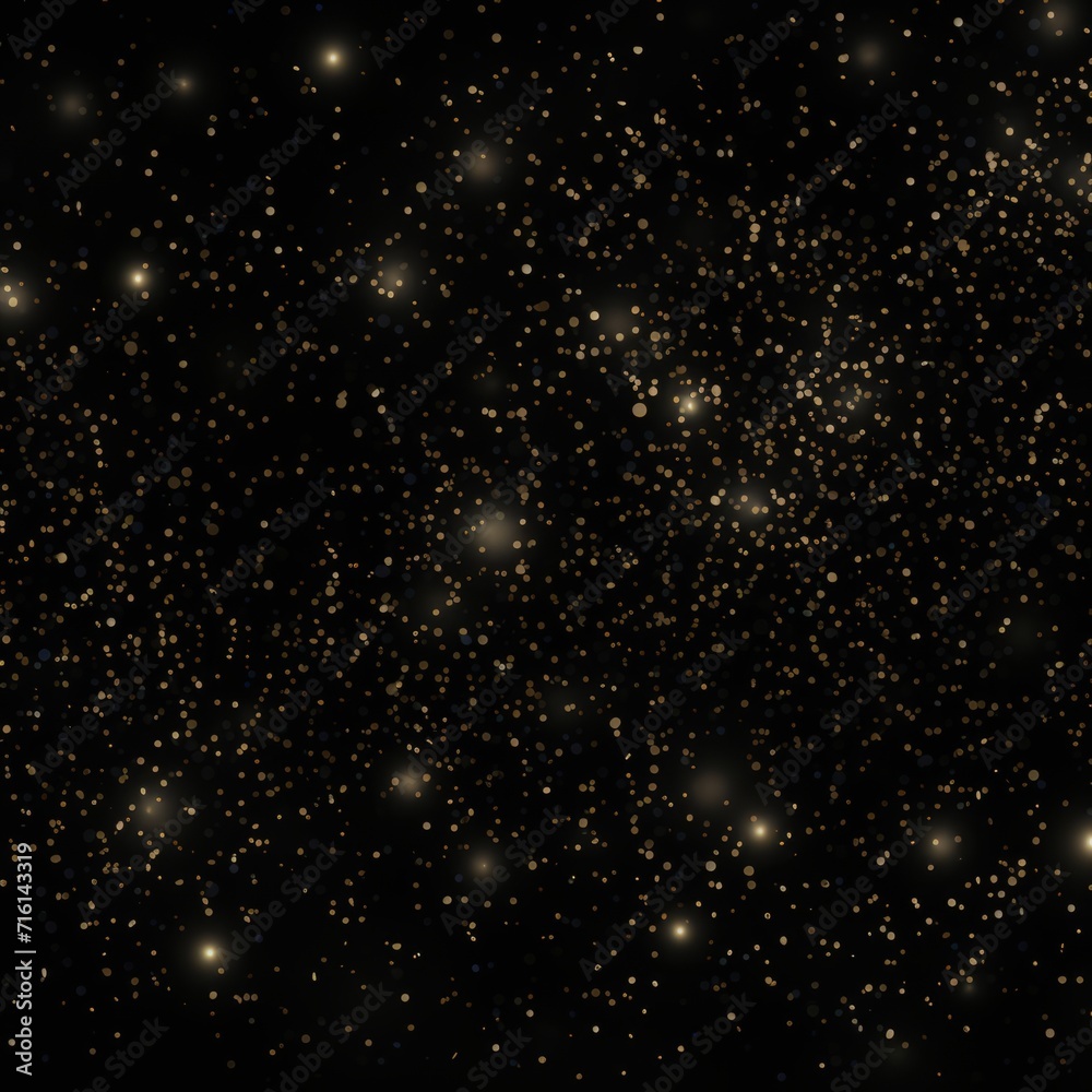starry night sky Glitter in black background