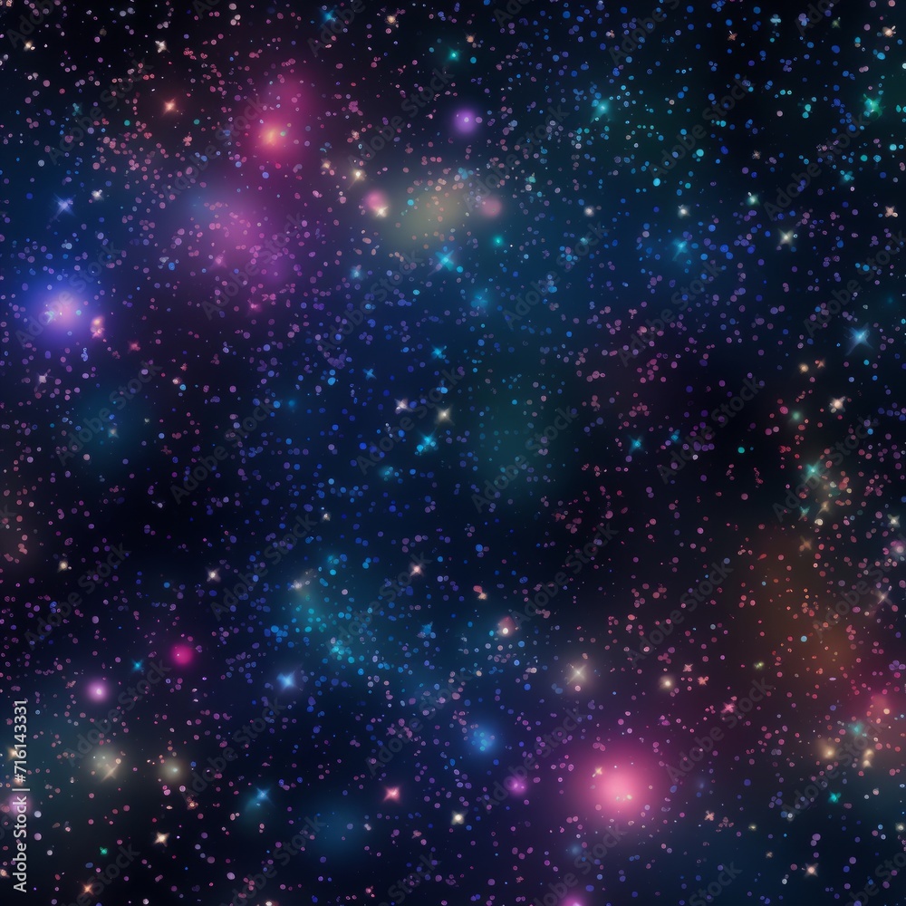 starry night sky Glitter in black background